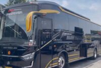 Armada Bus Agam Tungga Jaya Milik PO STJ. ( Septian Bayu/Magetan).