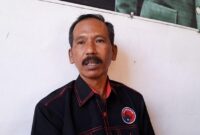 Wakil Ketua Bidang Kaderisasi dan Ideologi DPC PDI Perjuangan Magetan Parmin. ( Joko Nugroho/Magetan).