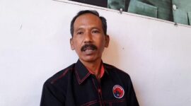 Wakil Ketua Bidang Kaderisasi dan Ideologi DPC PDI Perjuangan Magetan Parmin. ( Joko Nugroho/Magetan).