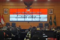 Audensi DPRD Kota Blitar dengan Paguyuban Pedagang Pasar Tumpah. ( Dyan/Blitar).