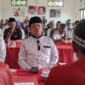 Ketua DPC Hanura Magetan Tikno Mengambil Formulir Bacawabup di Kantor DPC PDIP Magetan. ( Joko Nugroho/Magetan).