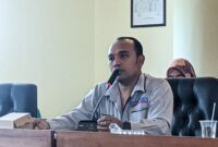 Wartawan Magetan Noorbiyanto. ( Joko Nugroho/Magetan).