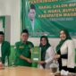 Bacabup Magetan Nanik Sumantri bersama Ketua DPC PPP Magetan Anang Sulistyo. ( Septian Bayu/Magetan).