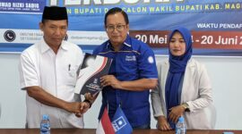 Ahmad Basuki Babussalam Mengikuti Penjaringan PAN.  ( Joko Nugroho/Magetan).