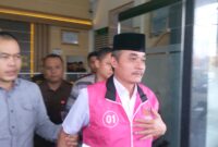 Terdakwa SMD Ketika digelandang Ke Rutan Magetan.