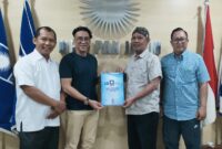 Pj Bupati Magetan Hergunadi mendaftar ke DPW PAN Jatim.