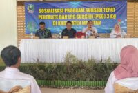 Sosialisasi Program Subsidi Tepat Pertalite dan LPG subsidi (PSO) 3 Kg . ( Septian/Magetan).