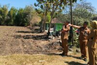 Pemkab Magetan Melihat Tanah Aset Kelurahan Maospati. ( Septian Bayu/Magetan).