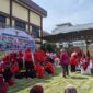 Karyawan RSDS Magetan Semangat Lomba Permainan Rakyat. (jkn/magetan).