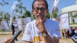 Bupati Magetan periode 2018-2023 Suprawoto. ( Joko Nugroho/Magetan). 