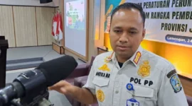 Kabid Gakda  Satpol-PP Jatim Andika Merry Rusdianto. ( Jatimnesia/ist).