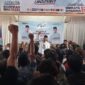Paslon Aji - Gagarin saat kampanye di wilayah Nawangan.