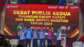 Acara Debat Pilkada KPU Magetan 2024.