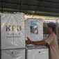 Kotak Surat Suara Di Gudang KPU Magetan.