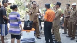 Pjs. Bupati tinjau lokasi terdampak angin puting beliung Desa Gandusari