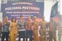 dr.Christine bersama jajaran saat rakor pokjanal posyandu