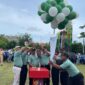 Pelepasan Balon HUT SMK Yosonegoro Magetan. 