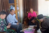 Kades Mategal Sugiono Serahkan Surat Pengunduran diri Kepada BPD disaksikan Forkopimca Parang. 