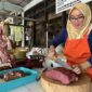  Pedagang Daging Sapi di Pasar Sayur Magetan. 