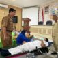 Karyawan RSDS Magetan Antri Donor Darah.