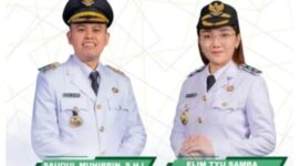 Walikota Blitar Syauqul Muhibbin bersama Wakil Walikota Blitar Elim Tyu Samba. 