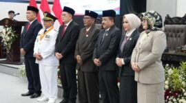 Rapat paripurna Sertijab Bupati dan Wakil Bupati Blitar.