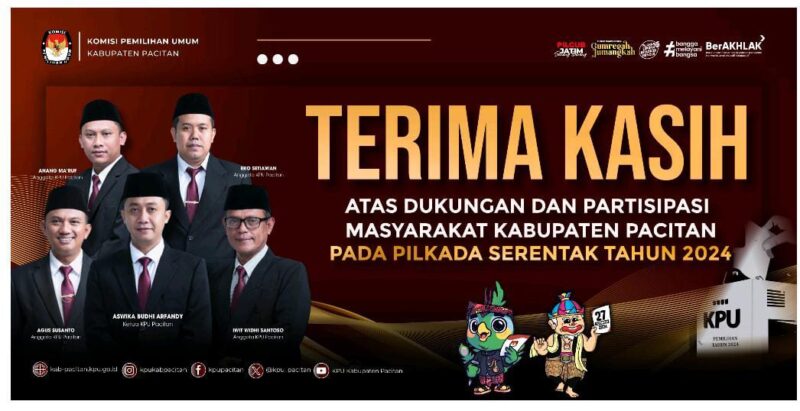 Komisioner KPU Kabupaten Pacitan.