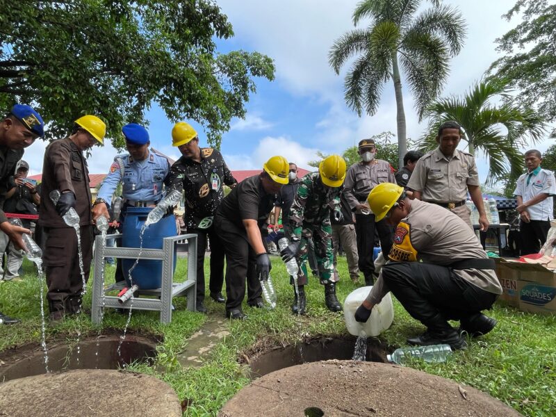 Pemusnahan Miras di Mapolres Magetan