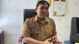 Direktur RSUD dr Sayidiman Magetan dr Rochmad Santoso. ( Septian Bayu/Magetan).