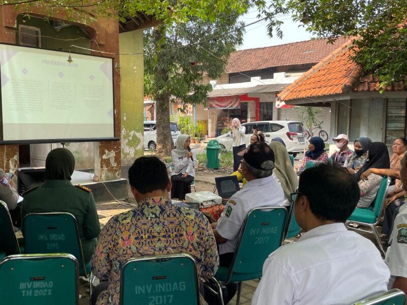 Disperindag Magetan Sosialisasi Kepada Penghuni Bangunan di PPU Maospati. ( Septian Bayu/Magetan).