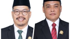 Pimpinan DPRD Magetan Suratno dan Puthut Pujiono. 