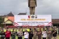 Wakil Ketua DPRD Kabupaten Blitar Hadiri Apel Pengamanan Suro Agung di Kanigoro