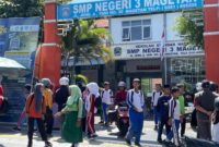 Peserta Didik Baru Salah Satu SMPN di Magetan.