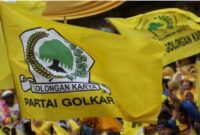 Bendera Partai Golkar.