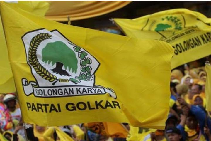 Bendera Partai Golkar.