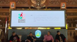 Bupati Ponorogo, Sugi Sancoko, Bersama Jajaran Pemkab Ponorogo Melaunching Logo Di Pendopo Agung.