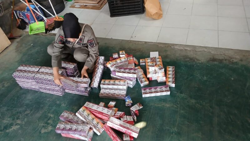 Tim Gakkum Pacitan Sita Ribuan Rokok Tanpa Cukai Resmi. 