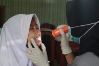 Ilustrasi cek kesehatan siswa didik