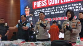 Barang Bukti Obat Ilegal Disita Polres Ponorogo