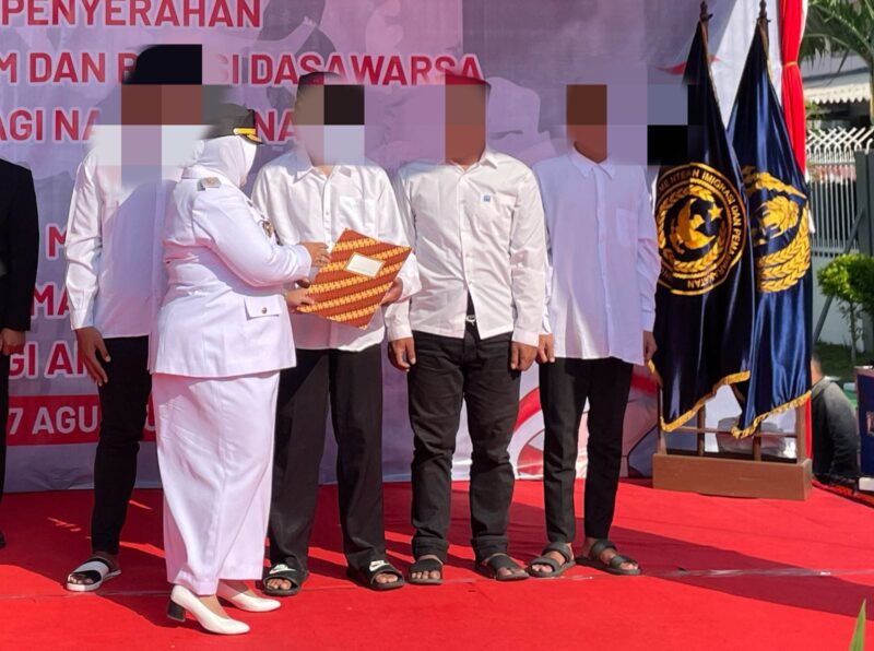 Penyerahan Remisi Warga Binaan Rutan Ponorogo. 