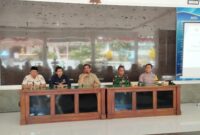 Camat Bandar, Wuriyanto saat sosialisasi peredaran rokok ilegal