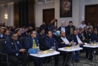 Presiden RI ke 6, Susilo Bambang Yudhoyono, saat Bimtek Nasional partai Demokrat di Museum dan Galeri SBY- ANI Pacitan.