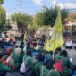 Aksi Demo di Kantor DPRD Magetan.