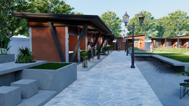 Master Plan Foodcourt Maospati. 