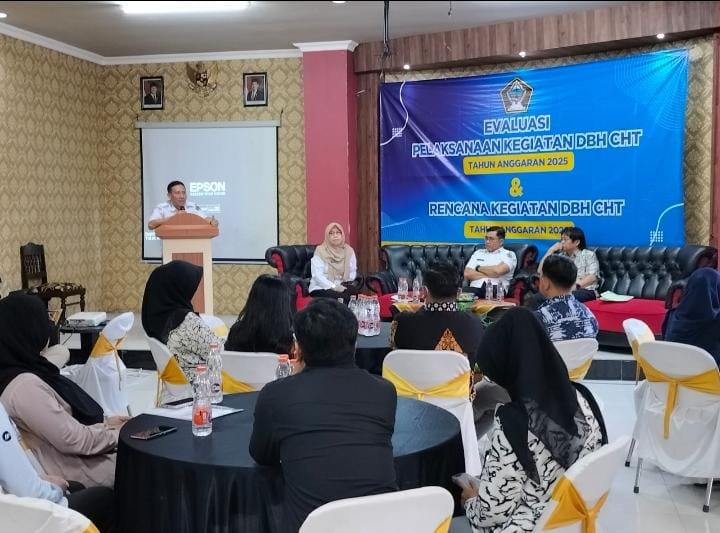 Disperindag Kab Blitar Lakukan Evaluasi menyeluruh Terkait Pelaksanaan DBHCHT