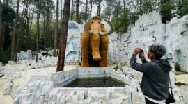 Pengunjung Mojosemi Forest Park Magetan. 