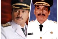 Wali Kota Madiun Maidi dan Mantan Wali Kota Madiun Bambang Irianto. 