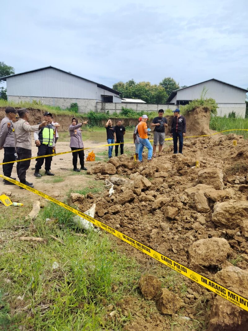 TKP Korban Suyono Tertimbun Tanah.  