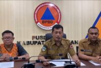 BPBD Pacitan saat pers rilis gempa