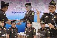 Pelantikan Lima Kajari Diwilayah Jawa Timur. (KejatiJatim)